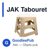 Tabouret pliable personnalisable en plastique avec logo - JAK - Miniature 5