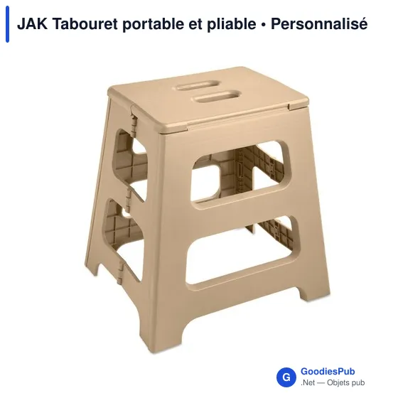 Tabouret pliable personnalisable en plastique avec logo - JAK - Image 5