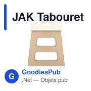 Tabouret pliable personnalisable en plastique avec logo - JAK - Miniature 7