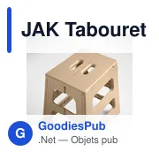 Tabouret pliable personnalisable en plastique avec logo - JAK - Miniature 8