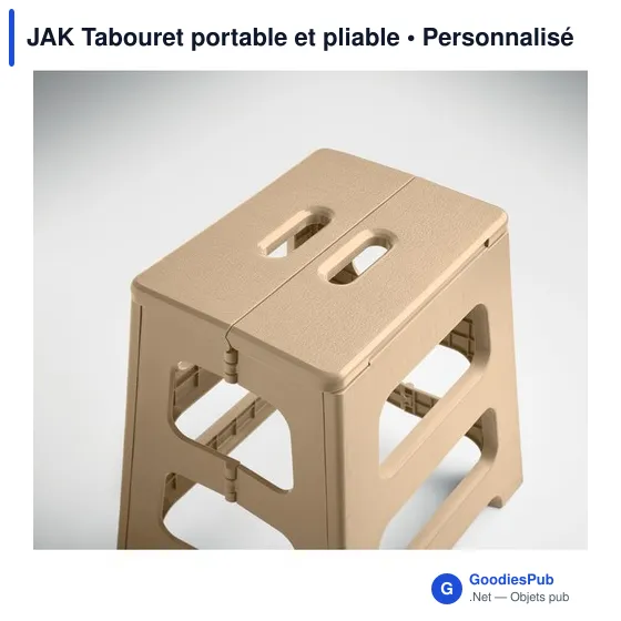 Tabouret pliable personnalisable en plastique avec logo - JAK - Image 8