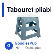 Tabouret pliable personnalisable en plastique avec logo - JAK - Miniature 9