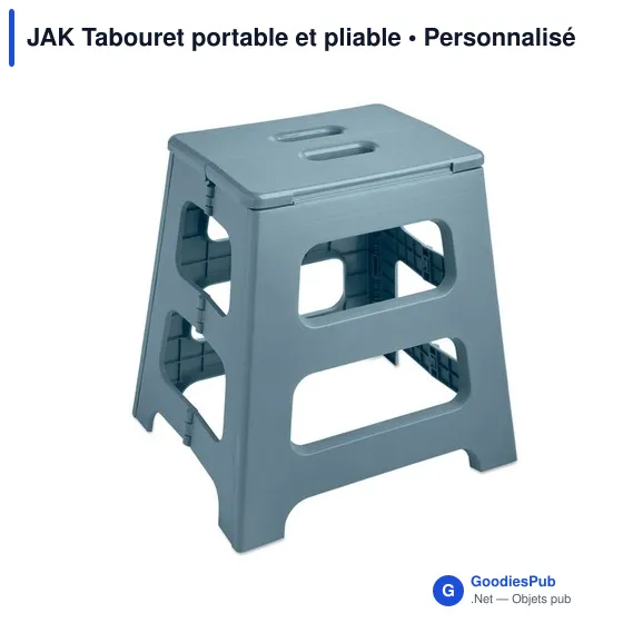 Tabouret pliable personnalisable en plastique avec logo - JAK - Image 9