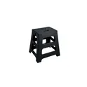 Variante noir - Tabouret pliable personnalisable en plastique avec logo - JAK