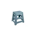 Variante bleu pétrole - Tabouret pliable personnalisable en plastique avec logo - JAK