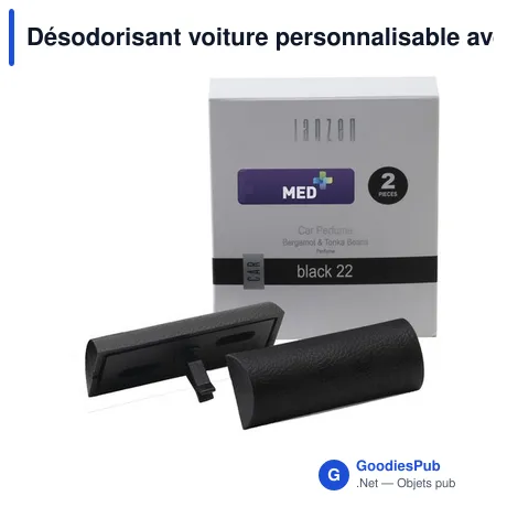 Désodorisant voiture personnalisable avec logo - JANZEN Car Perfume Black 22
