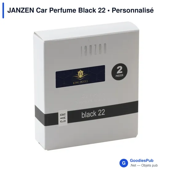 Désodorisant voiture personnalisable avec logo - JANZEN Car Perfume Black 22 - Image 6