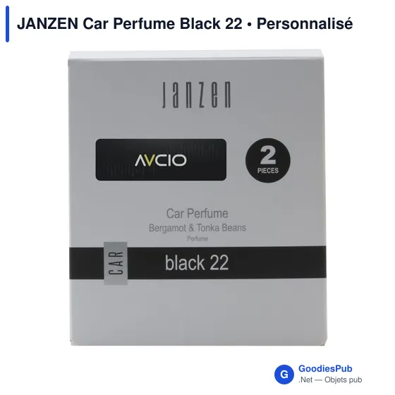 Désodorisant voiture personnalisable avec logo - JANZEN Car Perfume Black 22 - Image 7