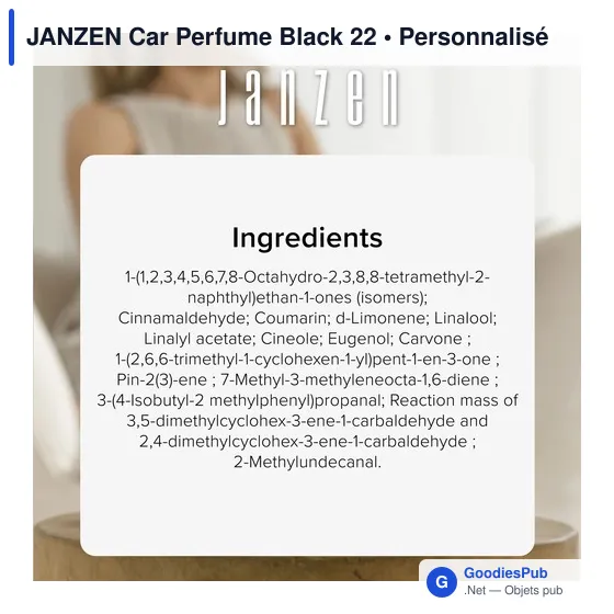 Désodorisant voiture personnalisable avec logo - JANZEN Car Perfume Black 22 - Image 8