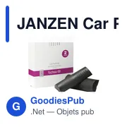 Désodorisant voiture personnalisable avec logo - JANZEN Car Perfume Fuchsia 69 - Miniature 1