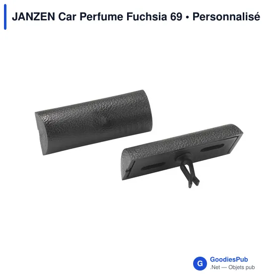 Désodorisant voiture personnalisable avec logo - JANZEN Car Perfume Fuchsia 69 - Image 2