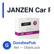 Désodorisant voiture personnalisable avec logo - JANZEN Car Perfume Fuchsia 69 - Miniature 4