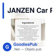 Désodorisant voiture personnalisable avec logo - JANZEN Car Perfume Fuchsia 69 - Miniature 5