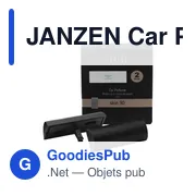 Désodorisant voiture personnalisable avec logo - JANZEN Car Perfume Skin 90 - Miniature 1