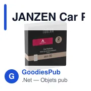 Désodorisant voiture personnalisable avec logo - JANZEN Car Perfume Skin 90 - Miniature 6