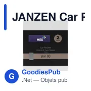 Désodorisant voiture personnalisable avec logo - JANZEN Car Perfume Skin 90 - Miniature 7