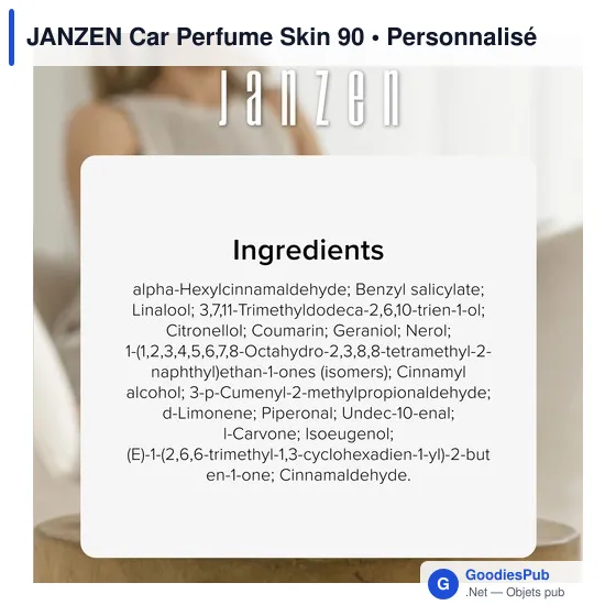 Désodorisant voiture personnalisable avec logo - JANZEN Car Perfume Skin 90 - Image 8