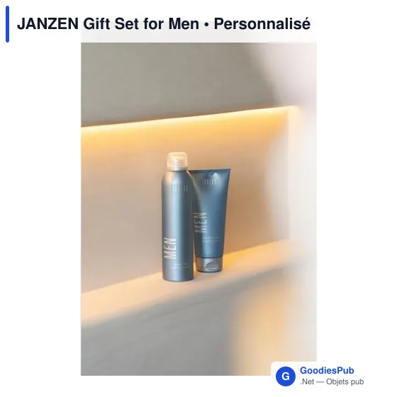 Coffret cadeau cosmétique personnalisable pour hommes - JANZENavec logo - Image 8