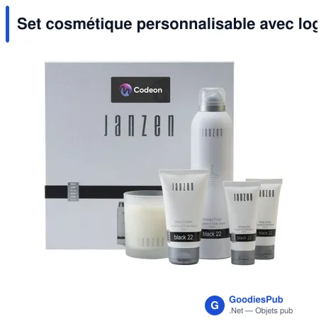 Set cosmétique personnalisable avec logo - JANZEN Gift Set M Black 22