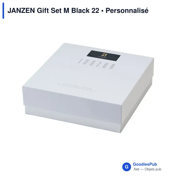 Set cosmétique personnalisable avec logo - JANZEN Gift Set M Black 22 - Image 3