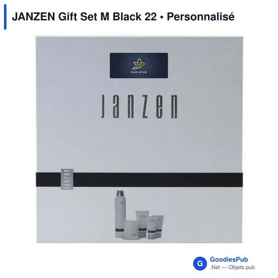 Set cosmétique personnalisable avec logo - JANZEN Gift Set M Black 22 - Image 4