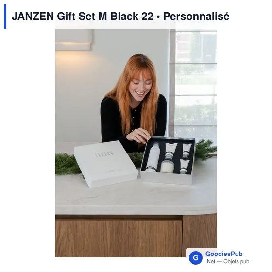 Set cosmétique personnalisable avec logo - JANZEN Gift Set M Black 22 - Image 6