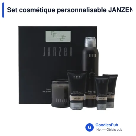 Set cosmétique personnalisable JANZEN avec logo - Skin 90