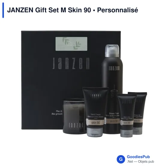 Set cosmétique personnalisable JANZEN avec logo - Skin 90 - Image 1