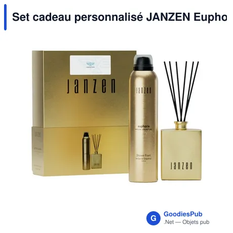 Set cadeau personnalisé JANZEN Euphoria pour maison et corpsavec logo