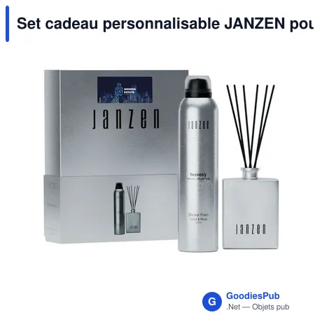 Set cadeau personnalisable JANZEN pour la maison et le corps avec logo