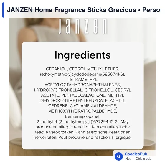 Diffuseur de parfum personnalisable JANZEN Home Fragrance Sticks Graciousavec logo - Image 7
