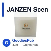Bougie parfumée personnalisable JANZEN Scented Candle Black 22avec logo - Miniature 2
