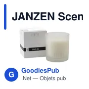 Bougie parfumée personnalisable JANZEN Scented Candle Black 22avec logo - Miniature 5
