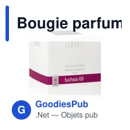 Bougie parfumée personnalisable en verre avec logo - JANZEN Scented Candle Fuchsia 69 - Miniature 6