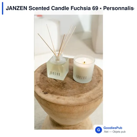 Bougie parfumée personnalisable en verre avec logo - JANZEN Scented Candle Fuchsia 69 - Image 8