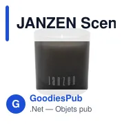 Bougie parfumée personnalisable JANZEN Scented Candle Skin 90avec logo - Miniature 1