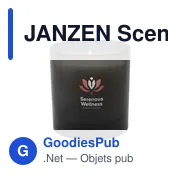 Bougie parfumée personnalisable JANZEN Scented Candle Skin 90avec logo - Miniature 2