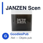 Bougie parfumée personnalisable JANZEN Scented Candle Skin 90avec logo - Miniature 4