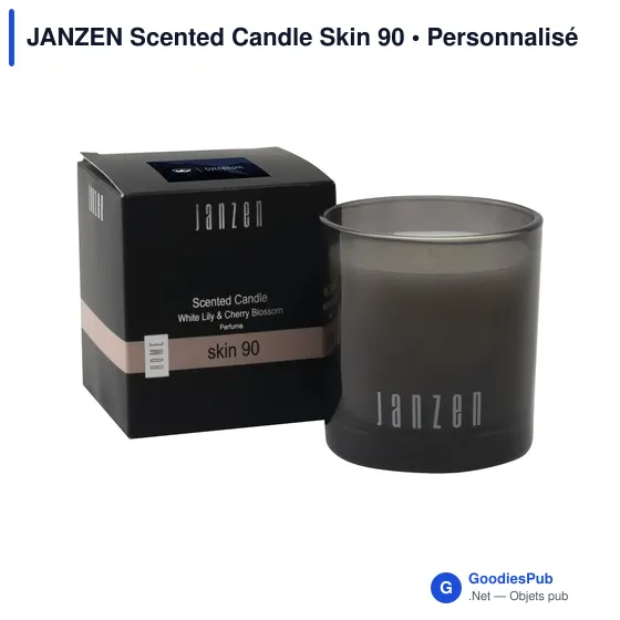 Bougie parfumée personnalisable JANZEN Scented Candle Skin 90avec logo - Image 5