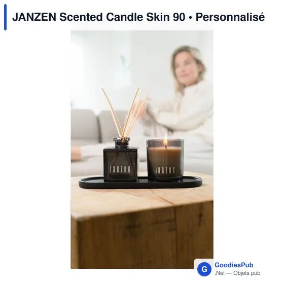 Bougie parfumée personnalisable JANZEN Scented Candle Skin 90avec logo - Image 7