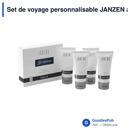 Set de voyage personnalisable JANZEN avec logo - Black 22