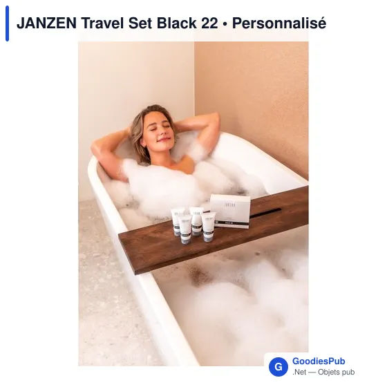 Set de voyage personnalisable JANZEN avec logo - Black 22 - Image 4
