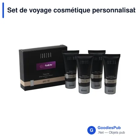 Set de voyage cosmétique personnalisable avec logo - JANZEN Travel Set Skin 90