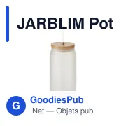JARBLIM Pot Mason sublimation 400 ml - Miniature 1