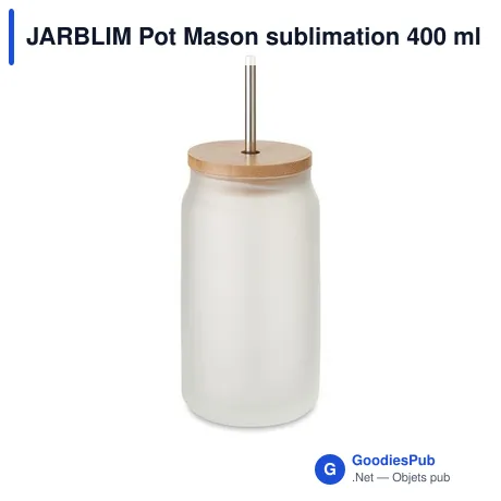 JARBLIM Pot Mason sublimation 400 ml