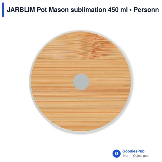 JARBLIM Pot Mason sublimation 400 ml - Image 4