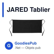 JARED Tablier de cuisine court - Miniature 1