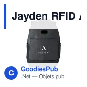 Sac à dos anti-vol personnalisable Jayden RFID avec logo - Miniature 6