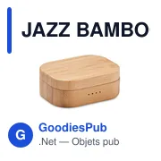JAZZ BAMBOO Écouteurs TWS étui en bambou - Miniature 3