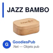 JAZZ BAMBOO Écouteurs TWS étui en bambou - Miniature 4